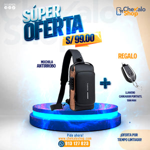 MOCHILA OXFORD ANTIRROBO + REGALO GRATIS